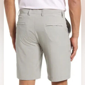 NWT Peter Millar Crown Sport Sz 40 Performance Shorts Golf Taupe Gray